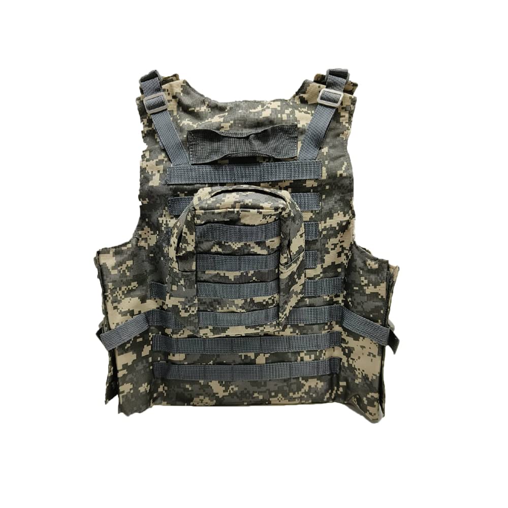 ACECARE Adjustable Tactical Airsoft Vest - Outdoor Hunting Molle Vest for Training, Hiking & Camping with Shoulder Strap