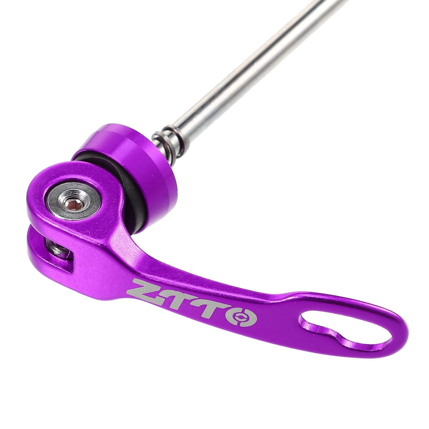X AUTOHAUX 2 Pcs Bike Bicycle Quick Release Axles Skewers Lever Front Rear Bike Axle Wheel Hub 15cm 5.91" 18.5cm 7.28" Purple for MTB Moutain Road Bike