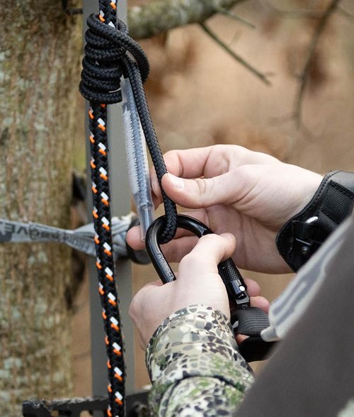 Malta Hunting Safety 30-Foot Reflective Lifeline Rope Set for Tree-Stand Hunting Safety Harness, 300 lbs. Rated