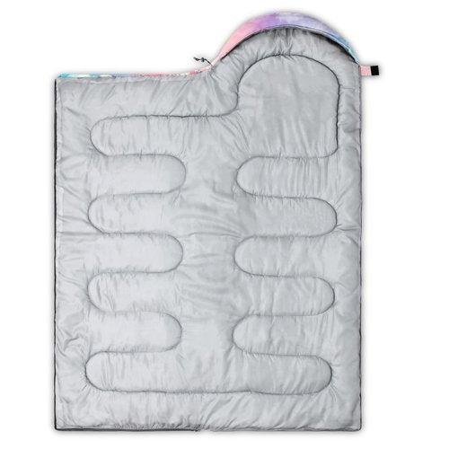 BSNTHO Color Cloud Printed Camping Sleeping Bags,3 Season Warm & Cool Weather,Lightweight,Waterproof Sleeping Bags for Adults & Kids,Traveling,and Outdoors,Camping Gear Equipment,31x90inch