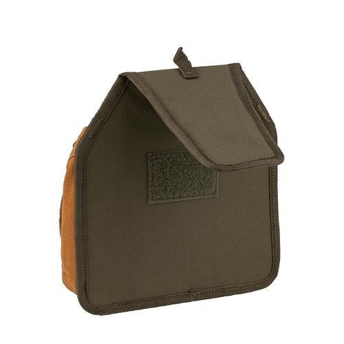 Bucket Boss Parachute Pouch with Speed Square Pocket and Flap Fit in Brown, 54135