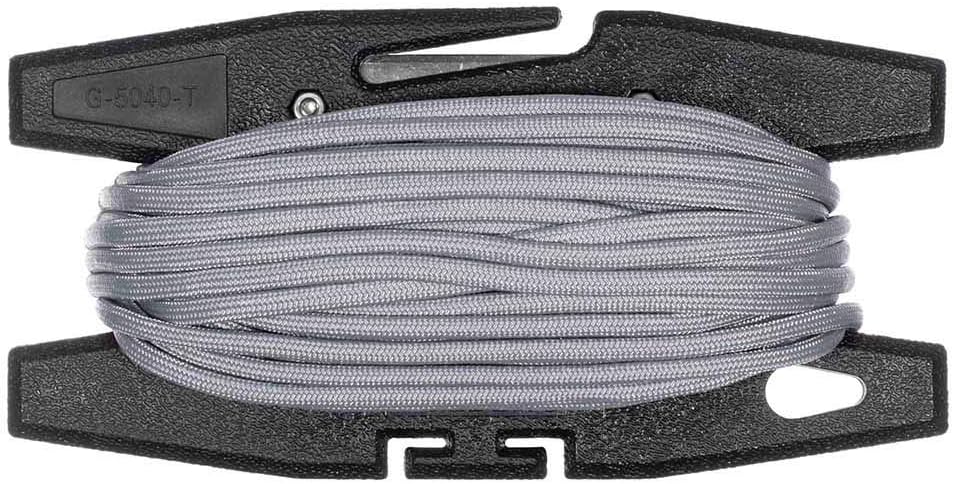 Paracord Spool Tool with 50 Feet of 550 7 Inner Strand Parachute Cord