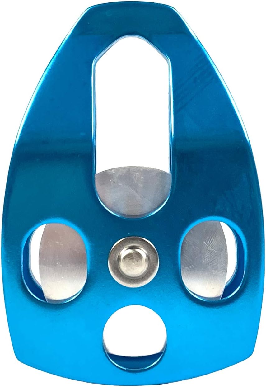 30kN Large Aluminum Rope Pulley - Single/Double Sheave, CE/UIAA Certified