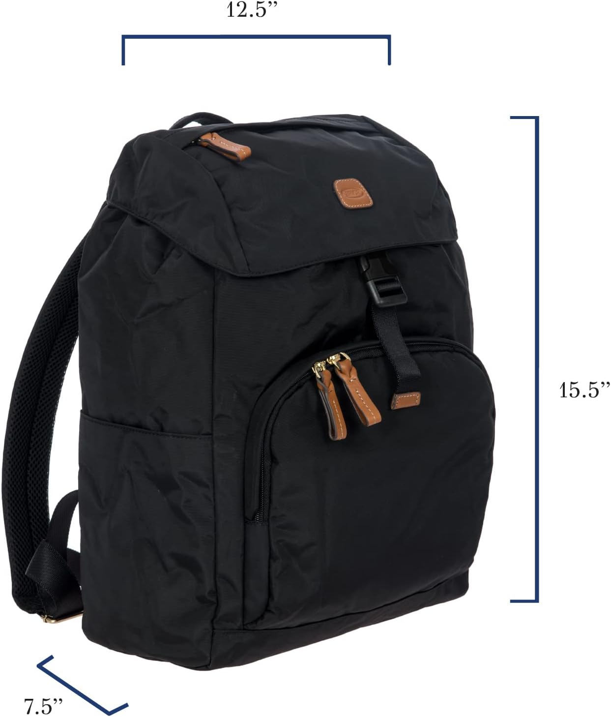 Bric's X-Travel Excursion Backpack - 15 inch - Cute Designer Backpack for Women and Men - Black