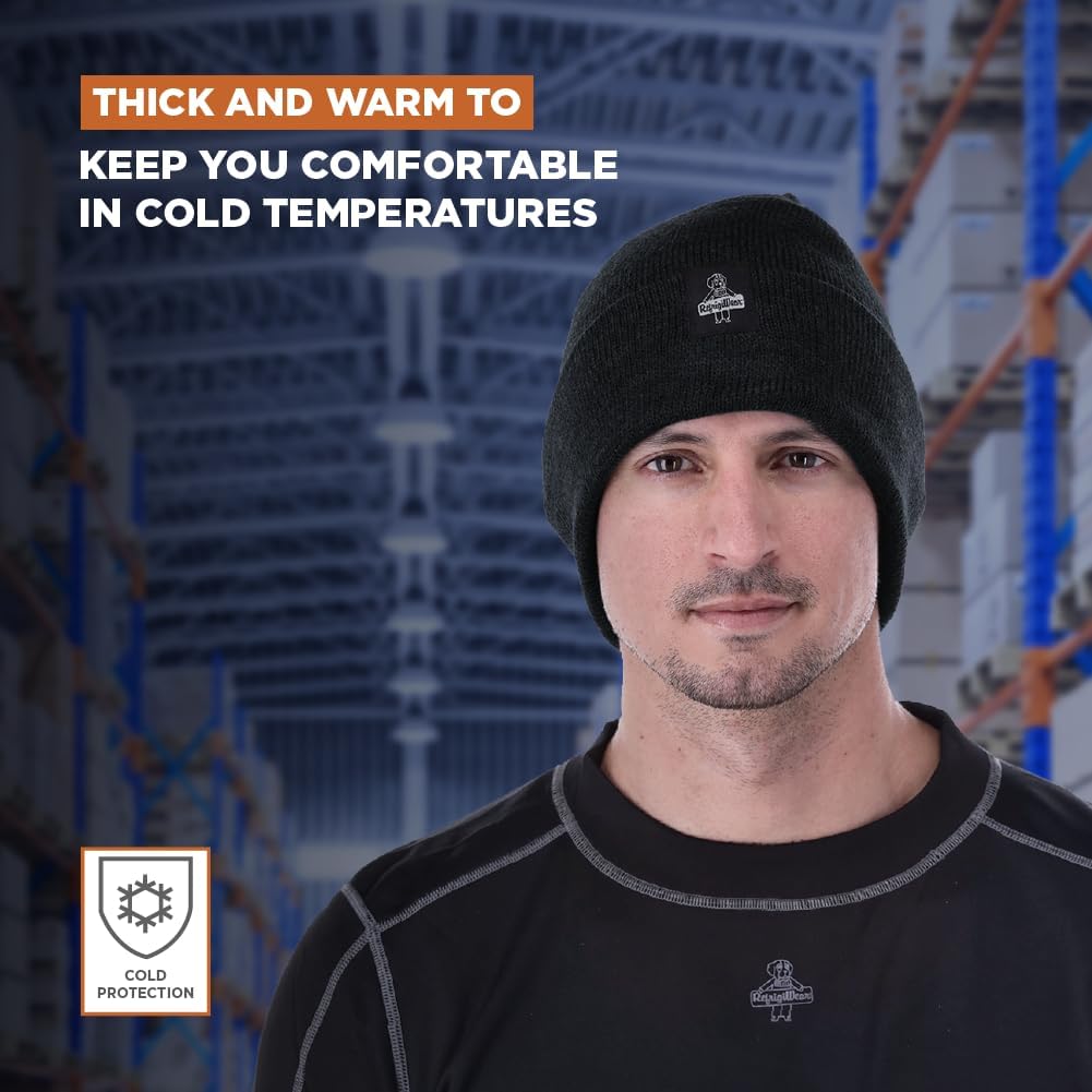RefrigiWear Watch Cap Knit Beanie for Men and Women, One Size Fits Most, (Color)