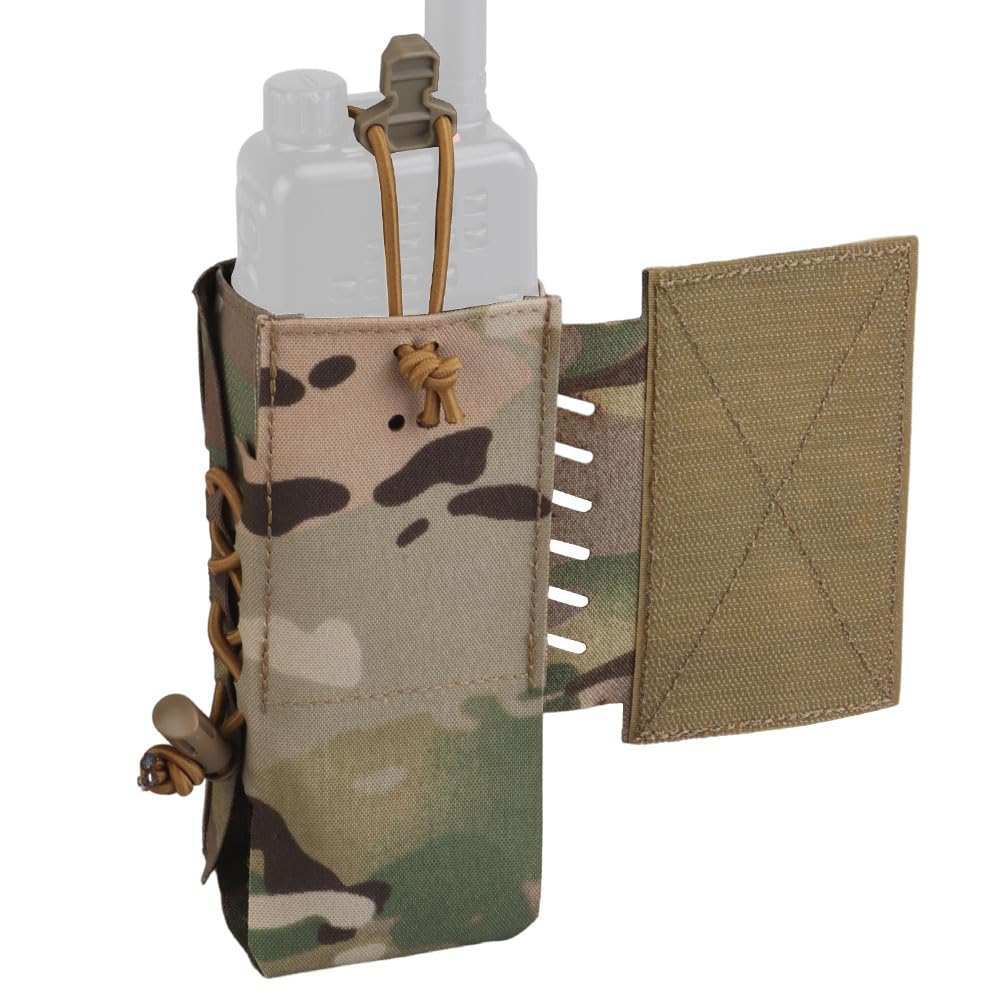 2Pcs Tactical Radio Pouch Holster, for AN/PRC148.152.163,Side Expansion with Hook and Loop,for Attach ToTactical Equipment Vest