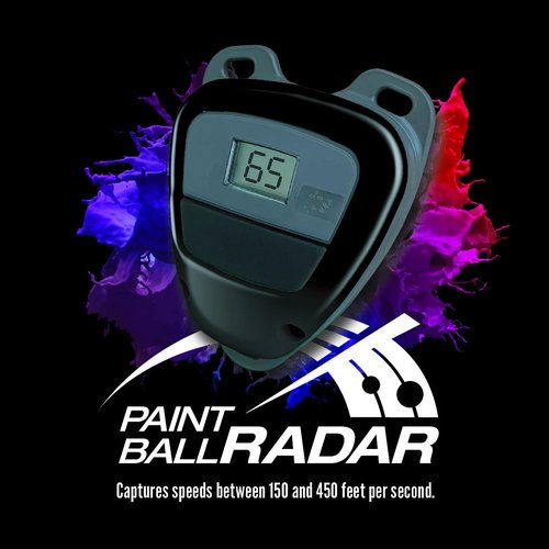 Sports Sensors Paintball Radarchron - Doppler Radar Sensor Measures Paintball Marker Speeds Between 150 and 450 Feet Per Second Instantly. (Tactical Black)