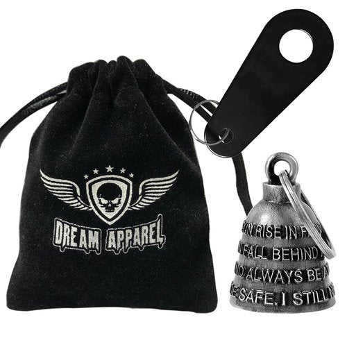 Motorcycle Bell Guardian Angel Drive Away Gremlin, Biker Bell for Men Women Rider Riding with Hanger, Good Luck Gift Accessories