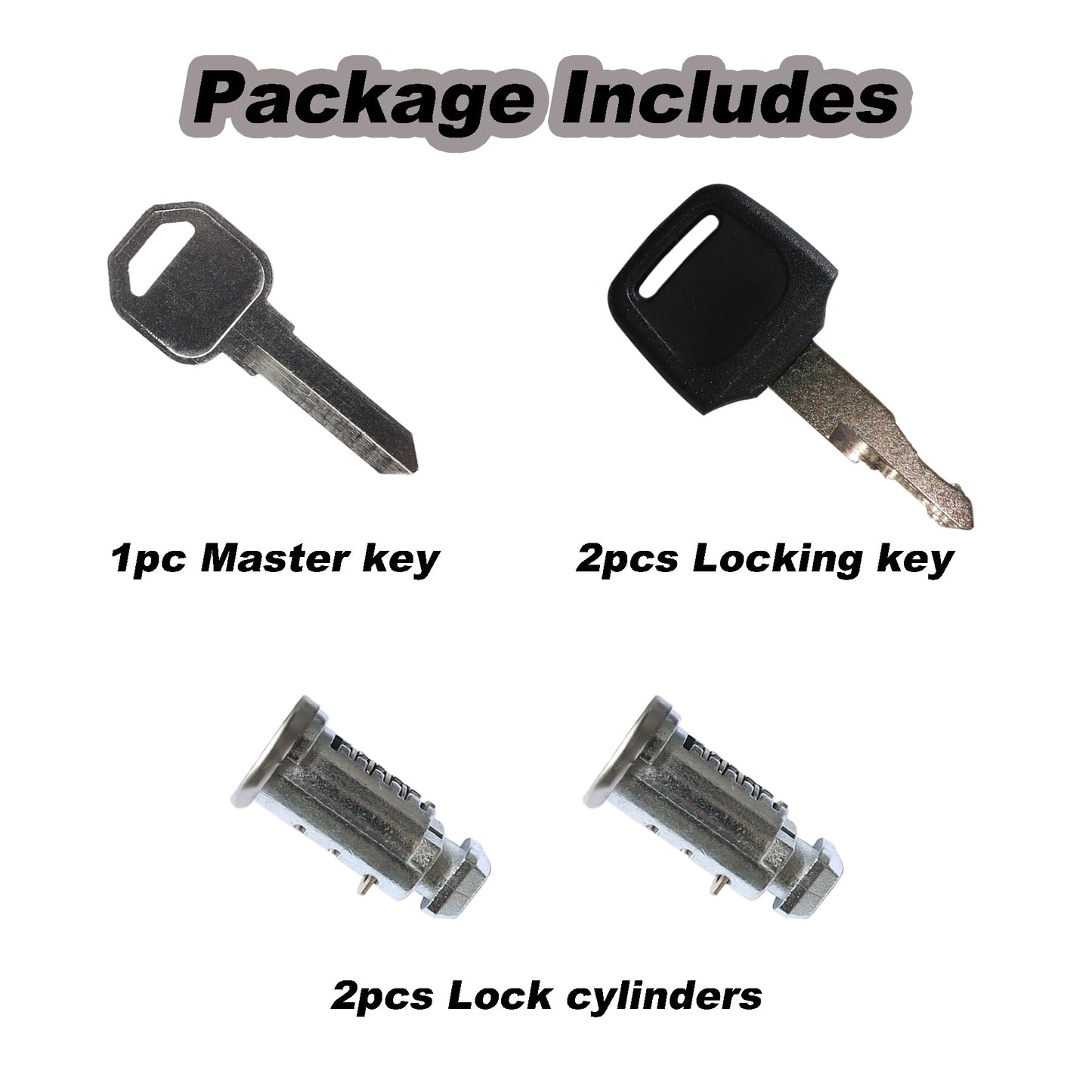 2 Pack Lock Cores, Replacement for Thule Rack Core, Key Cylinder for Thule Roof Racks