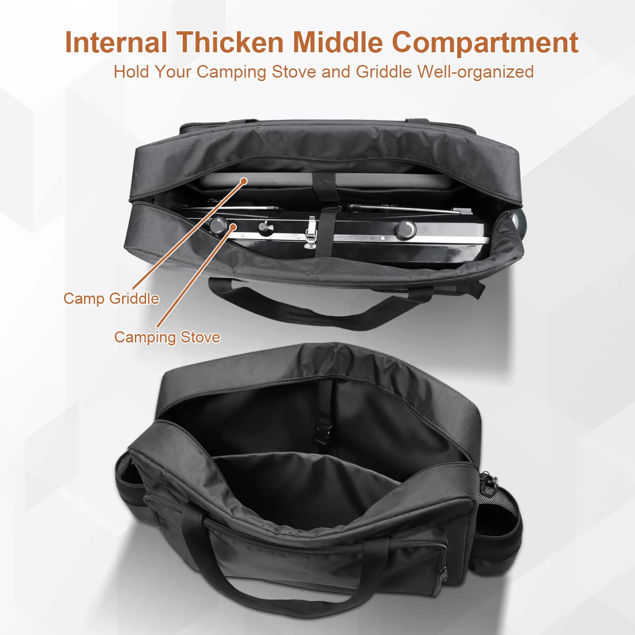 i frmmy Premium Camp Stove Carry Case with 0.4 inch Thicken Pearl Foam, Excellent Protection for Coleman 2-Burner Gas Stove