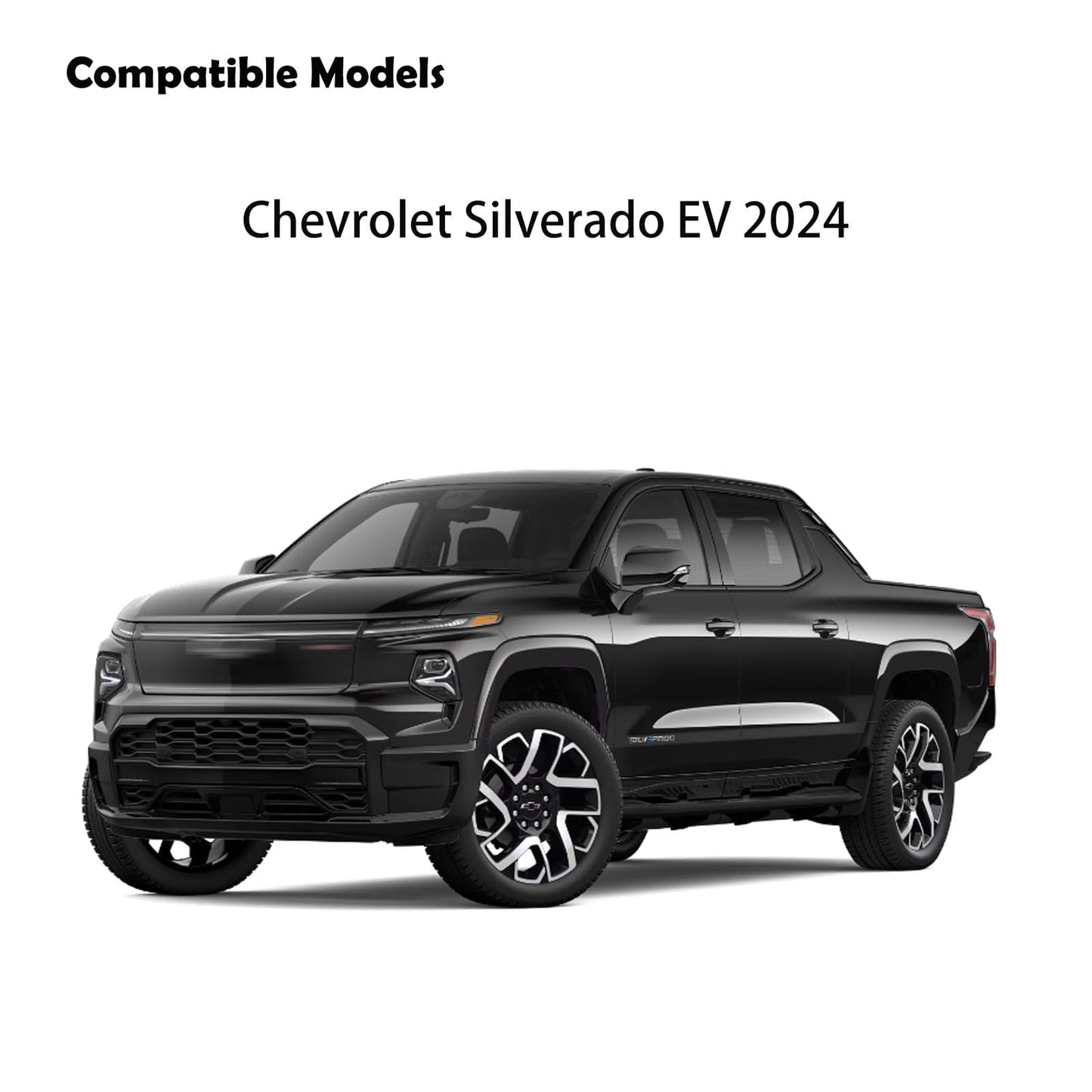 KEREN Center Console Gun Safe - Console Gun Vault Compatible with Chevrolet Silverado EV/GMC Sierra EV 2024-2025, High Security Armrest Lock Box with 4 Digit Combination Lock with Key