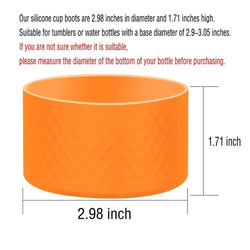LOXICEN Silicone Boot for Stanley, Cup Boots Compatible with Stanley 40oz 30oz 20oz Tumbler, Cup Accessories Boot Orange, BT-LX-1P-chengse