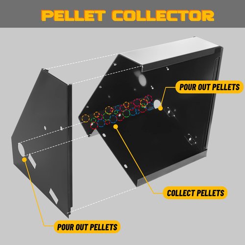 Highwild BB Trap Pellet Collector Resetting Target (Airgun Only) with 10pcs 7" X 9" Paper Targets and 3 Spinner Targets