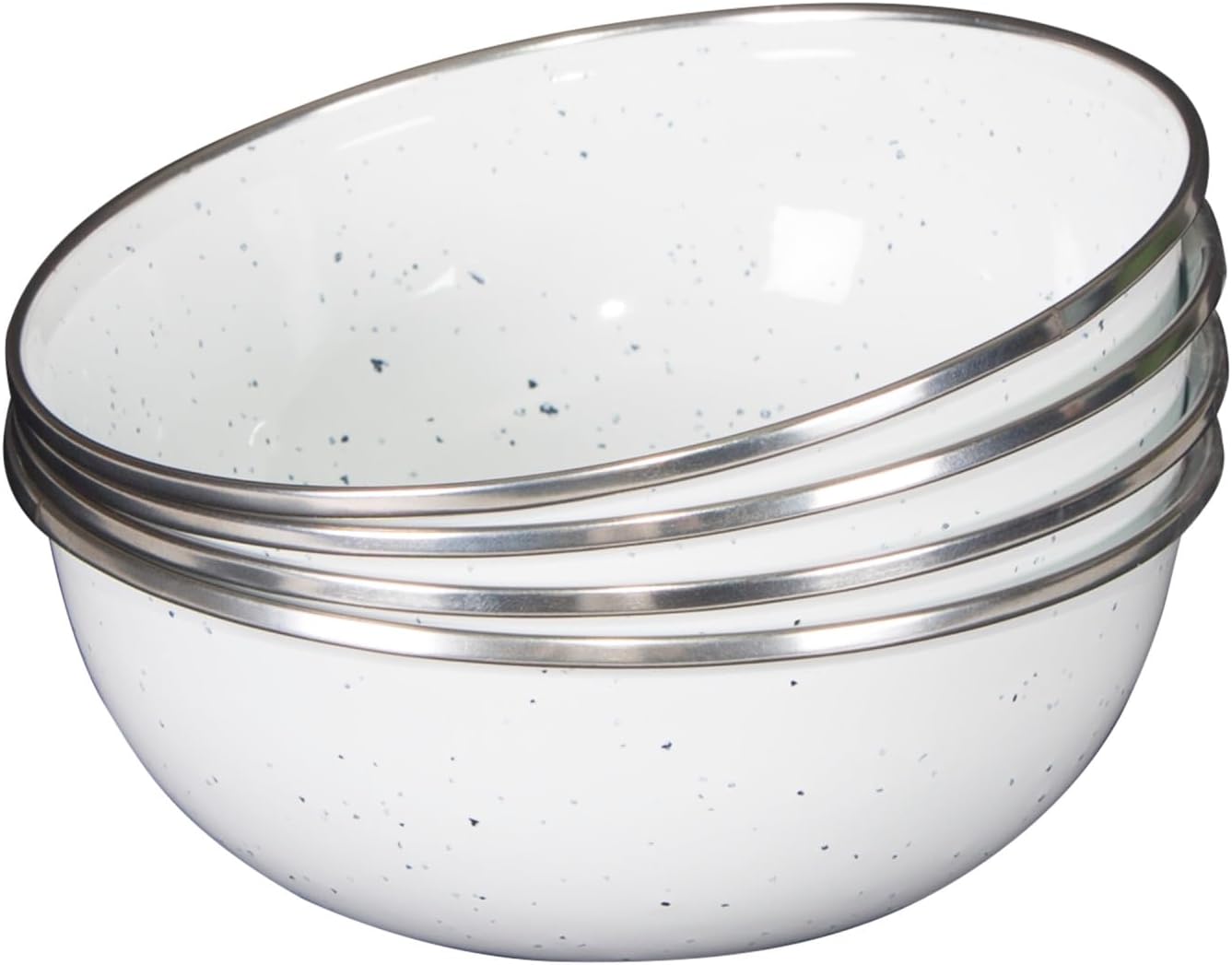 Stansport 24-Piece Enamel Camping Tableware Set