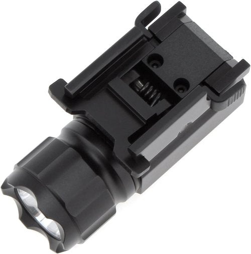 LED Tactical Strobe Gun Flashlight 2-Mode 600LM Pistol Handgun Torch Light with Quick Release Mount for Hiking, Camping, Hunting and Other Indoor/Outdoor Activities
