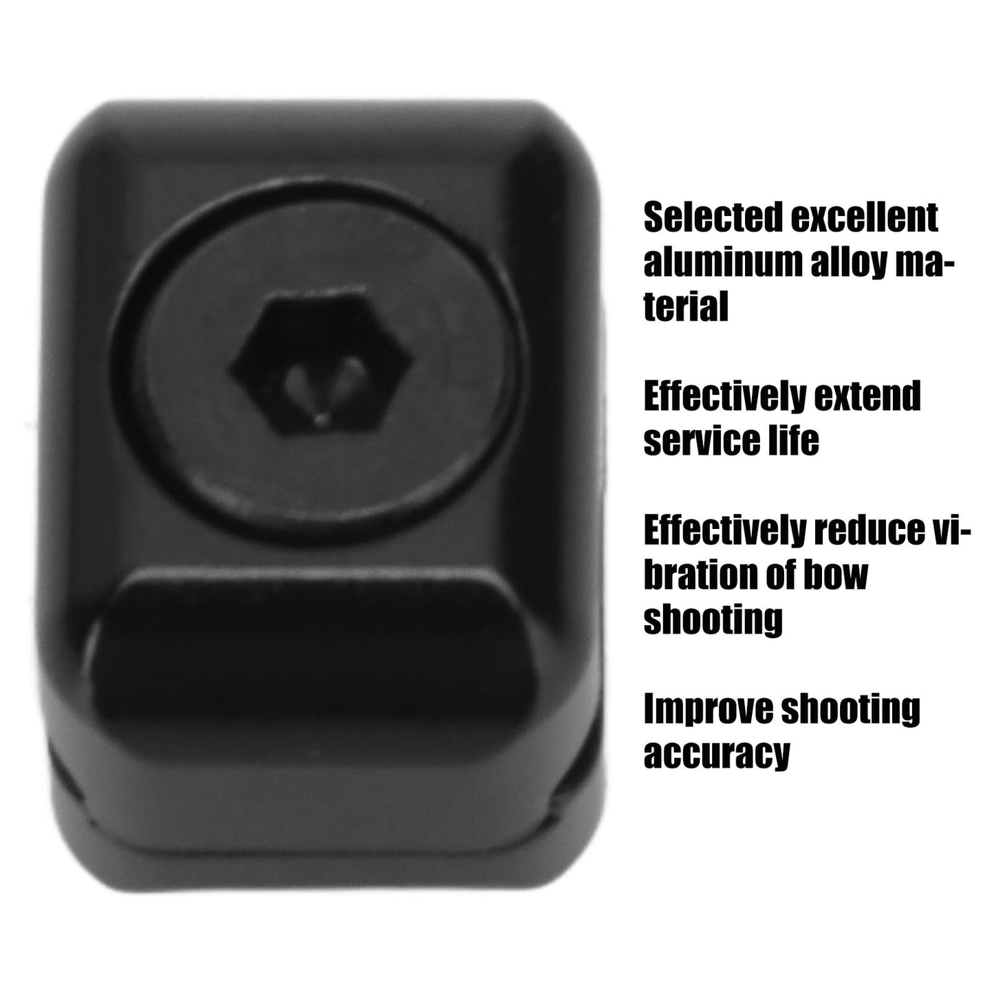 Qiilu Drop Away Rest Clamp Buckle Rest Clamp Buckle Aluminum Alloy Rest Cable Clamp Buckle Metal Fastener Clip Archery Bowstring Adjustment Knob for Drop (Black)