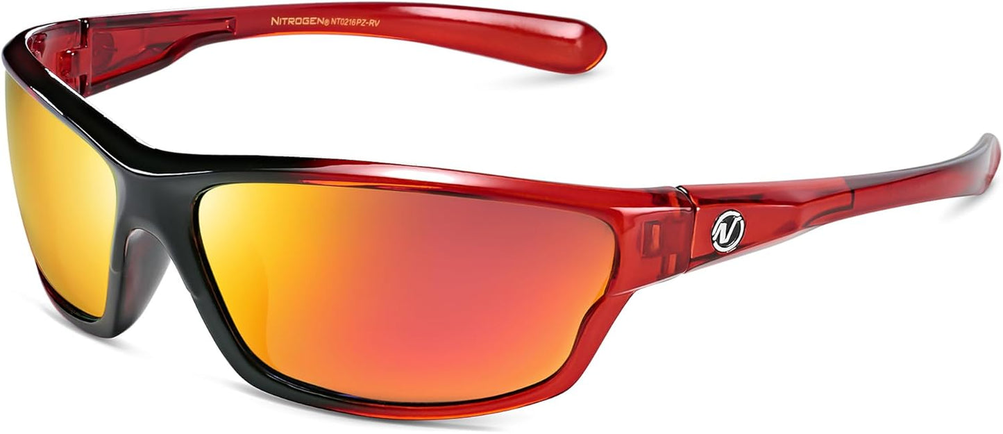 Nitrogen Polarized Wrap Around Sport Sunglasses for Men Women UV400 Driving Fishing Running Sun Glasses