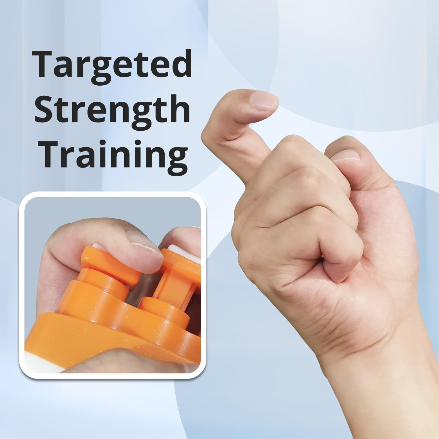 KDG Finger Strengthener (3 Pack,3LB-12LB),Grip Strength Trainer,Adjustable Finger Exerciser,Finger Strengthener For Grip Strength,Hand Exercises For Climbing,Athletes,Musicians And Therapy