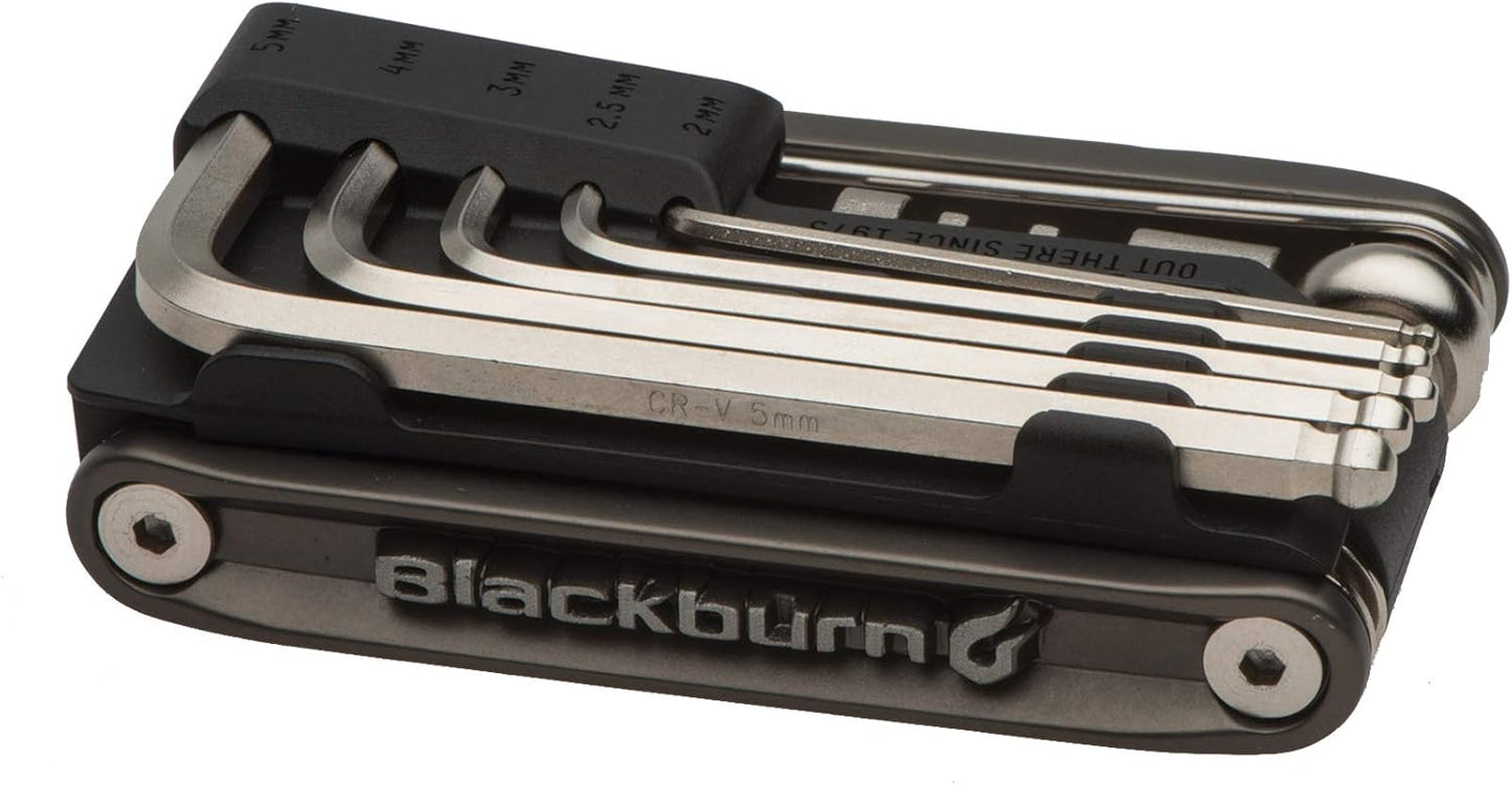19-Function Blackburn Wayside Bike Multi-Tool - Outpost Pewter, Compact & Durable