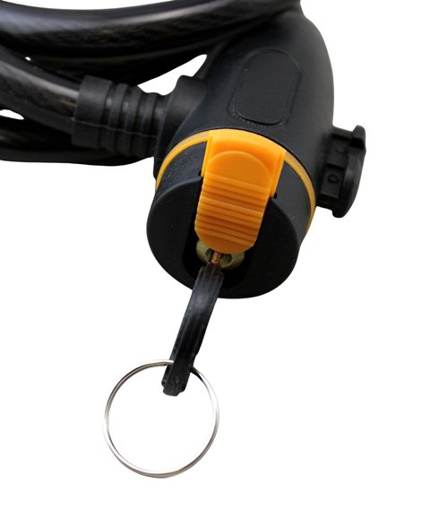 2-Pack Bicycle Locks with Keys and Mounting Brackets – 11.5mm x 47" Steel Security Cable for Bikes, Scooters & Outdoor Gear – Black PVC Coated