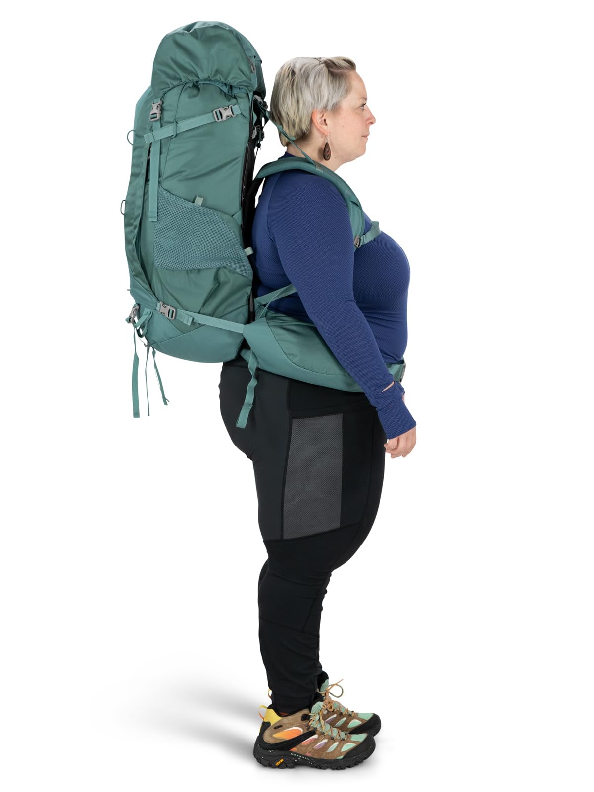 Osprey Viva 65L Women's Backpacking Backpack, Tunnel Vision Grey, Extended Fit