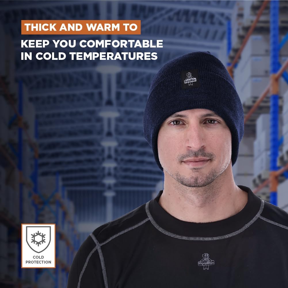 RefrigiWear Watch Cap Knit Beanie for Men and Women, One Size Fits Most, (Color)