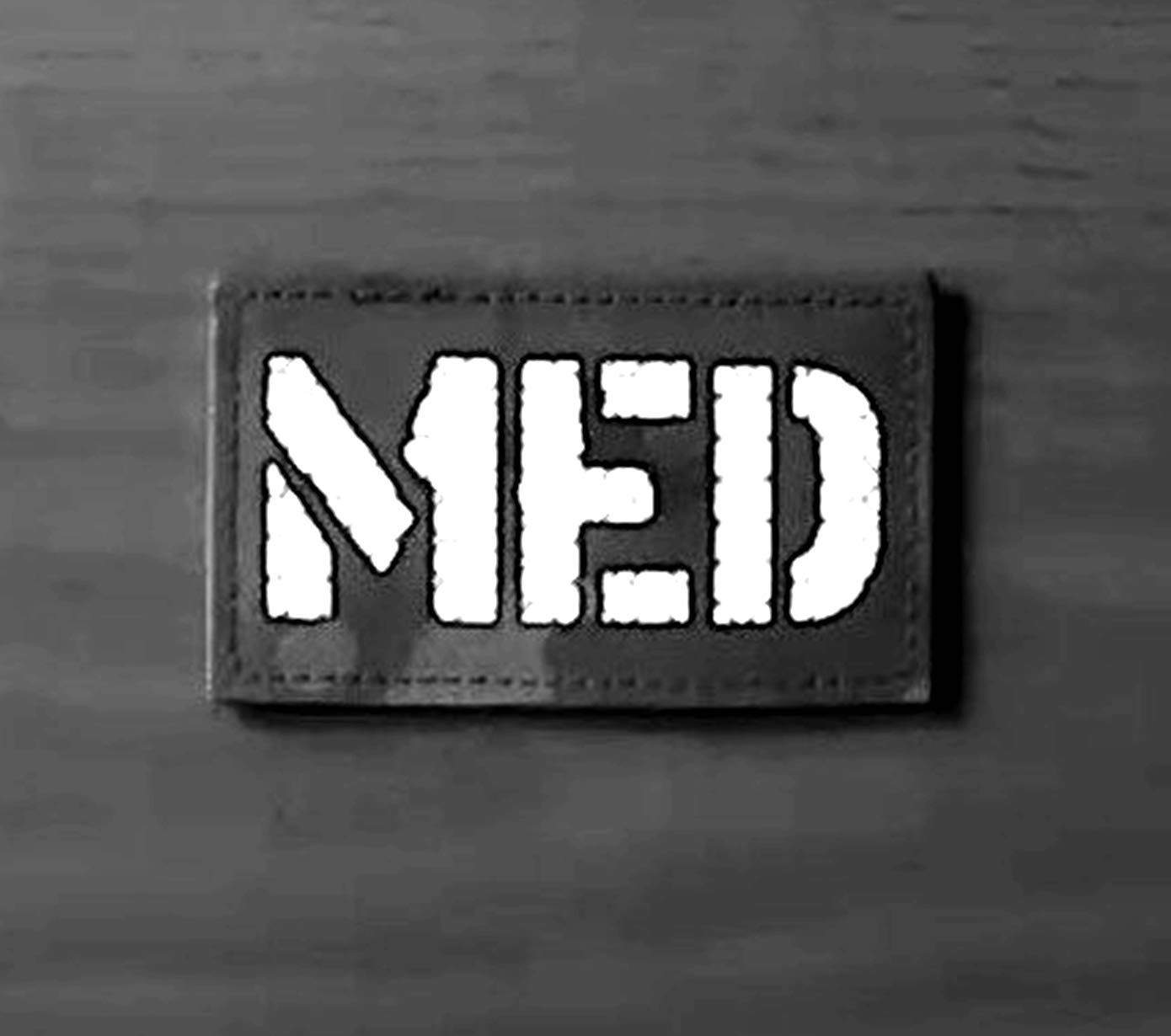 JUJUPUPS 2x3.5 Infrared IR MED Medic EMS EMT Patch Tactical Vest Patch Hook-Fastener Backing(Ranger Green)