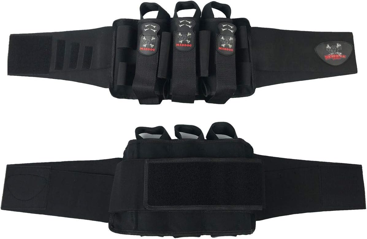 Maddog Pro 3+2 Paintball Harness Pod Pack | Pod Ejection | Adjustable Elastic Velcro Belt