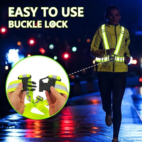 HEHEBON Reflective Vest Running 2Pack,High Visible Reflective Gear for Nighttime Running Biking Motorcycle Dog Walking, Adjustable Safety Vest fits Well Men Women Kids