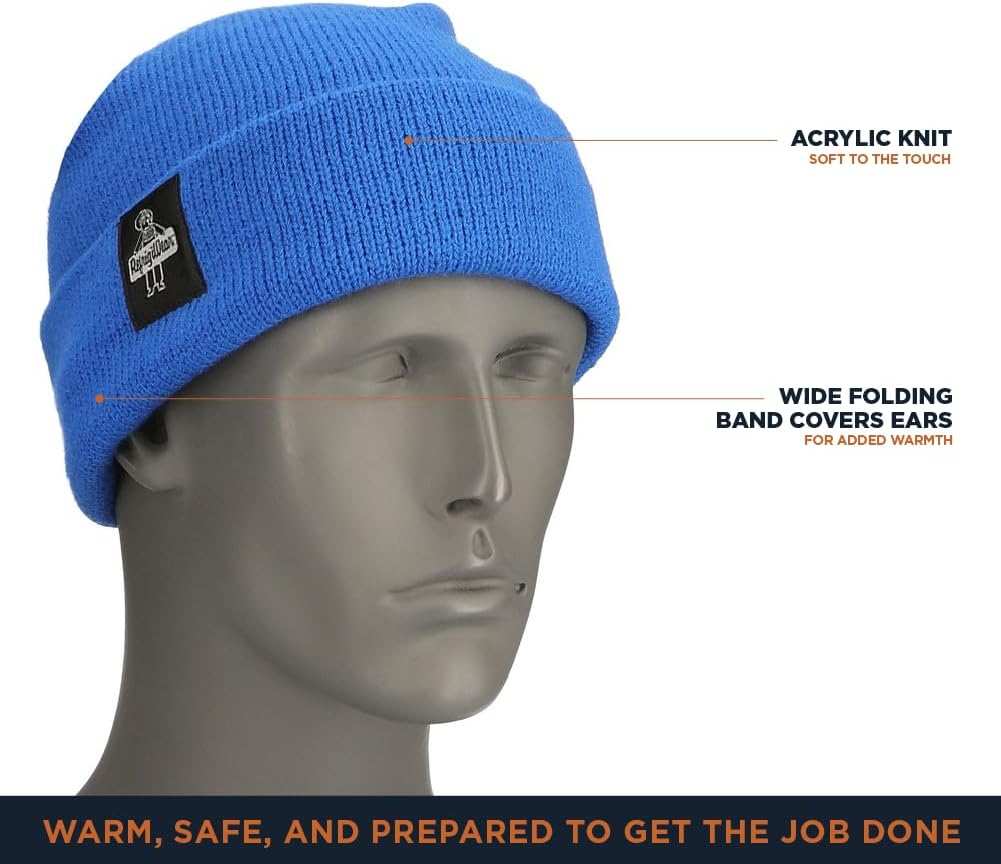 RefrigiWear Watch Cap Knit Beanie for Men and Women, One Size Fits Most, (Color)