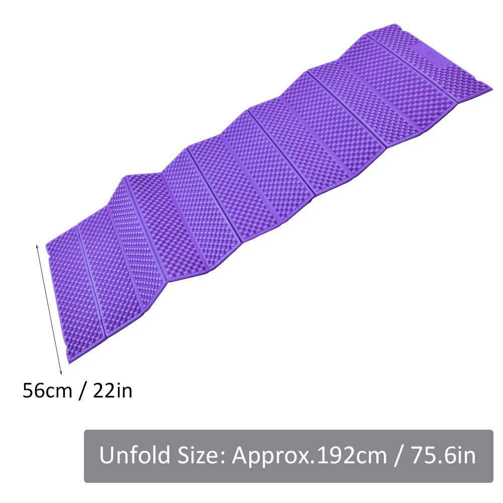 Luqeeg Foam Sleeping Pad Camping Mat, Outdoor Foam Camping Mat Folding Beach Tent Sleeping Pad Mattress ()