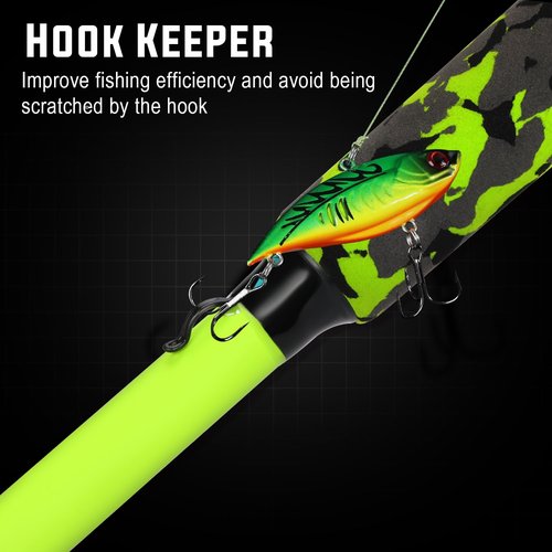 Sougayilang Baitcast & Spinning Reel and Fishing Rod Combo, IM7 Graphite 2Pc Blank Rods,EVA Handle & “S” Style Hook Keeper