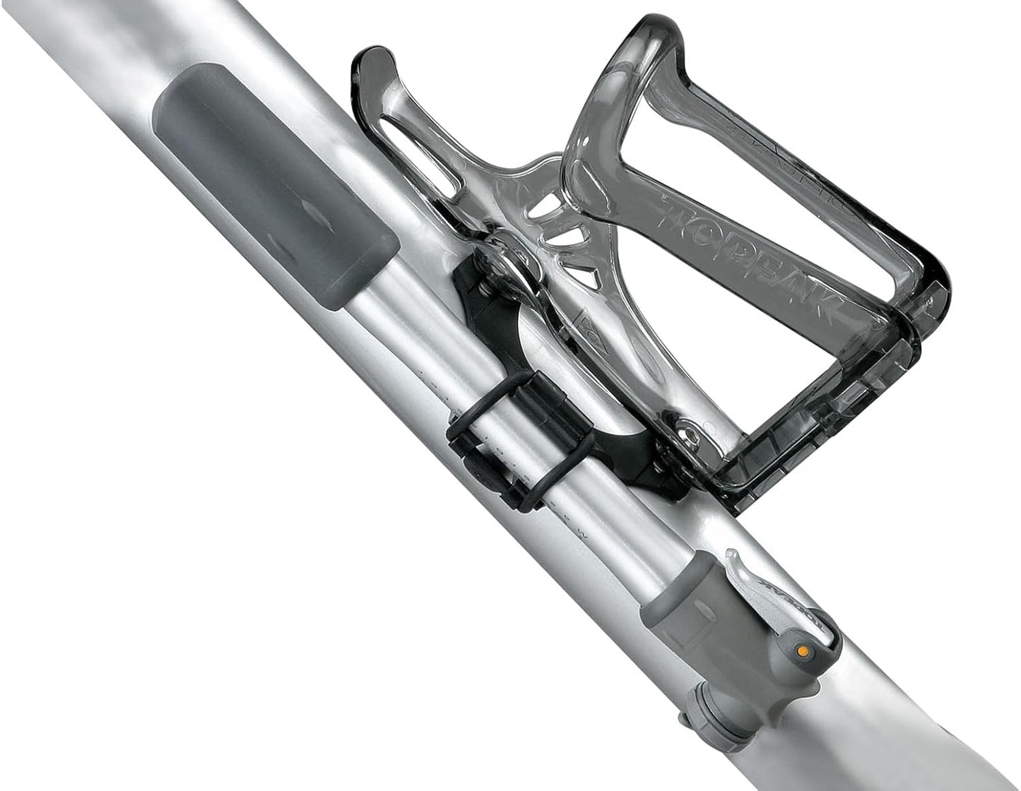 Topeak Pocket Rocket Bike Pump, Silver/Black, 8.7” x 1.7” x 1.0”