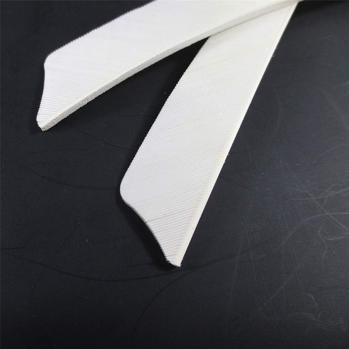 Letszhu Archery Arrows Feather Fletching 4 Inch Real Turkey Vanes for Hunting Target Shooting (25 Pack)