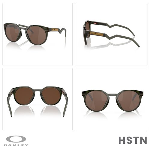Oakley OO9242 HSTN 924203 52MM Olive Ink/Prizm Tungsten Round Sunglasses for Men + Bundle Accessory Leash Kit, Microfiber Pouch