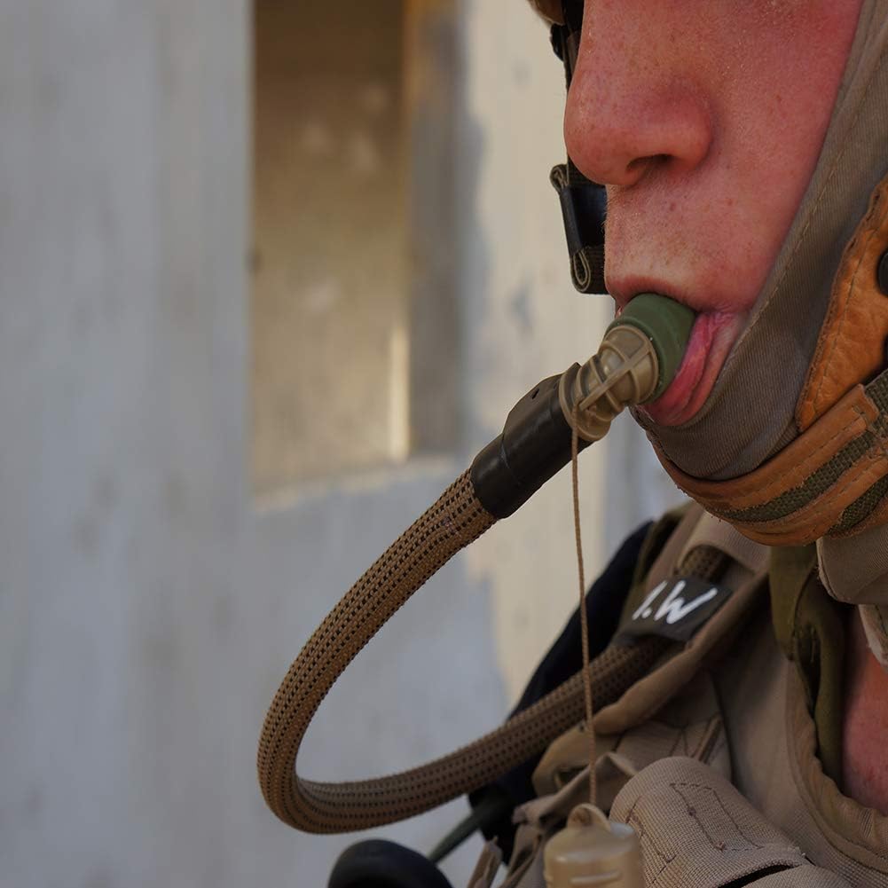Source Tactical Kangaroo 1L Collapsible Widepac Hydration Bladder - High-Flow Push-Pull Storm Drinking Valve - Leakproof Widepac Closure - Zero Taste and Virtually Self-Cleaning - 34oz