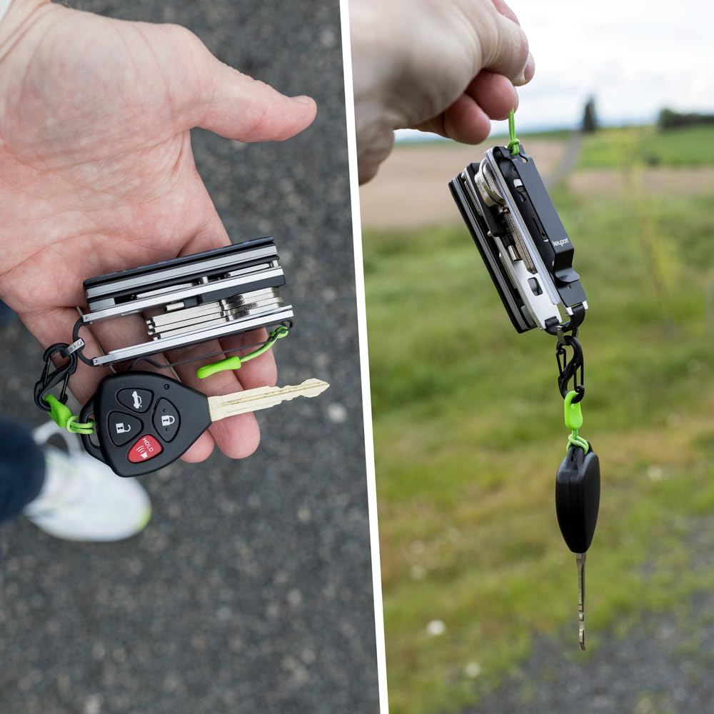 Keyport KO (Key Organizer) - Deep Carry Pocket Clip - Black