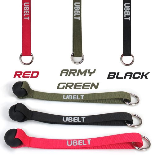 UBELT Door Anchor for Resistance Bands with Solid Rubber Ball. Great for Closed Loop Bands Physical Thereapy Home Workout Equipment… (ARMY GREEN)