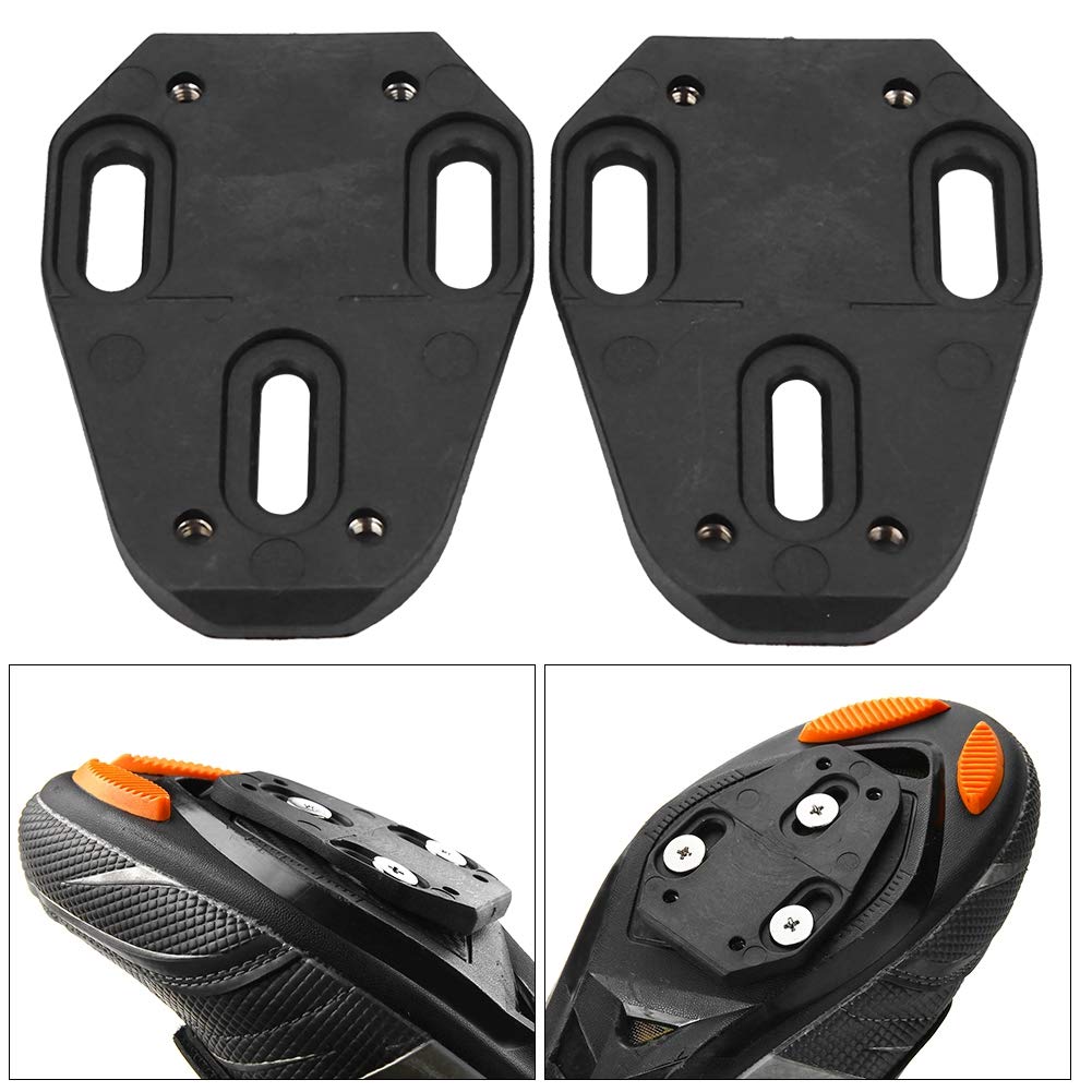Shoe Cleat Cover 1 Pair Quick Release Cycling Shoes Cleat, Three Holes to Four Holes Shoes Cleat Adapter Converter, Solid Nylon Pedal Cleats for Zero (A)