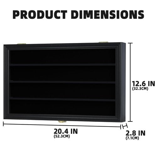 Display Case Cabinet Holders Rack for Pocket Size Mini Football Helmets Baseball Mini Helmets & Building Block Toy Minifigures (Black)