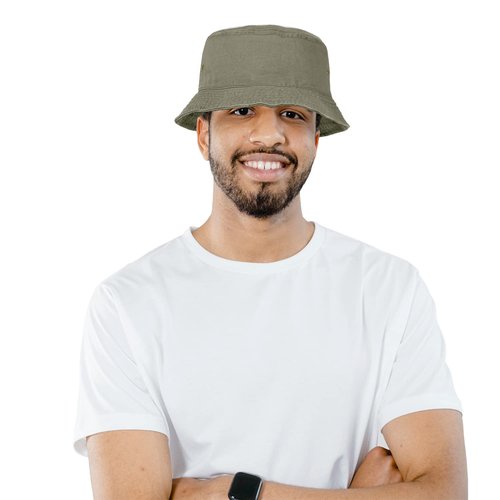 Falari Men Women Unisex Cotton Bucket Hat 100% Cotton Packable for Travel Fishing Hunting Summer Camp (Small/Medium, Olive)