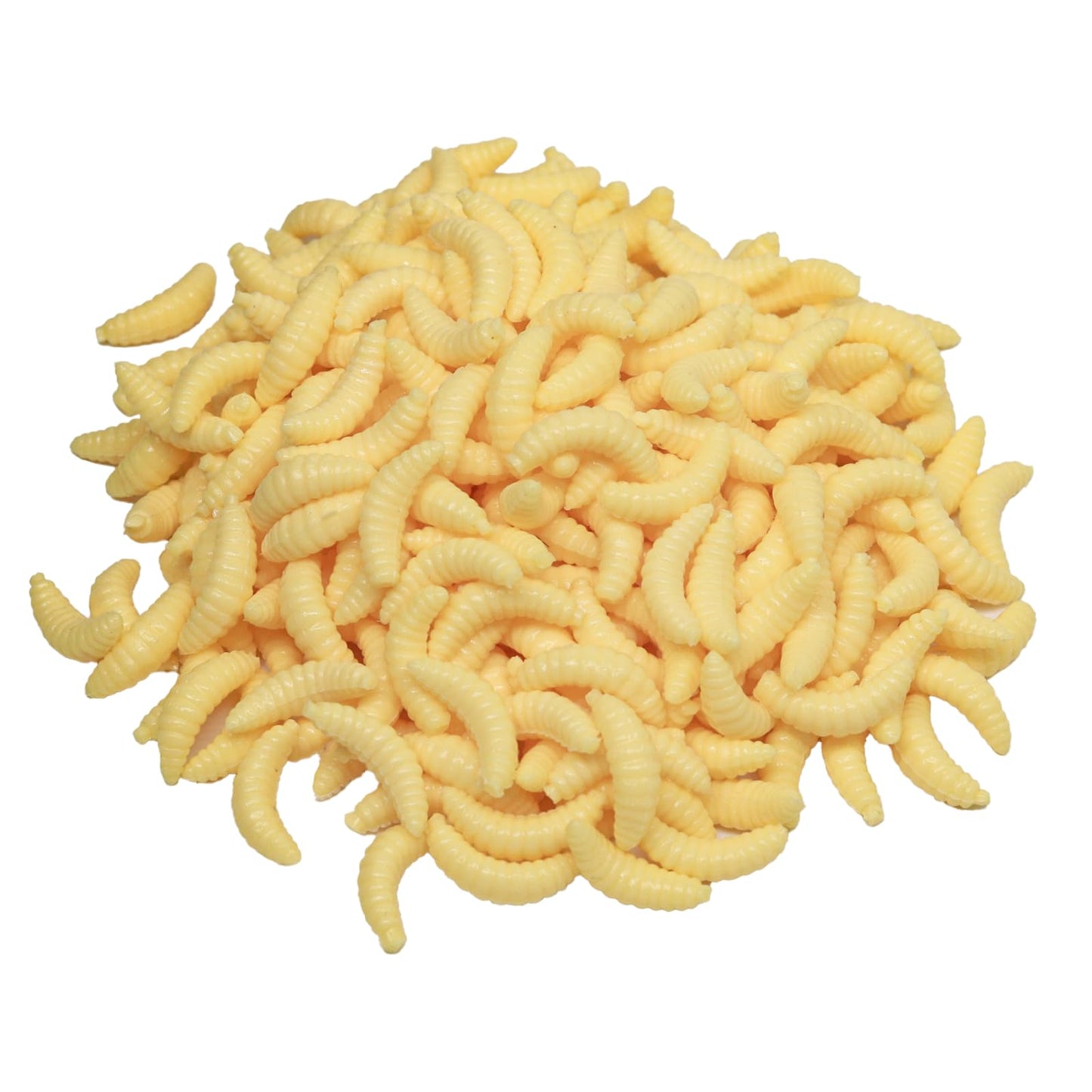 300PCS Realistic Lures - Soft Worm & Maggot Baits for Bass & Ice Fishing