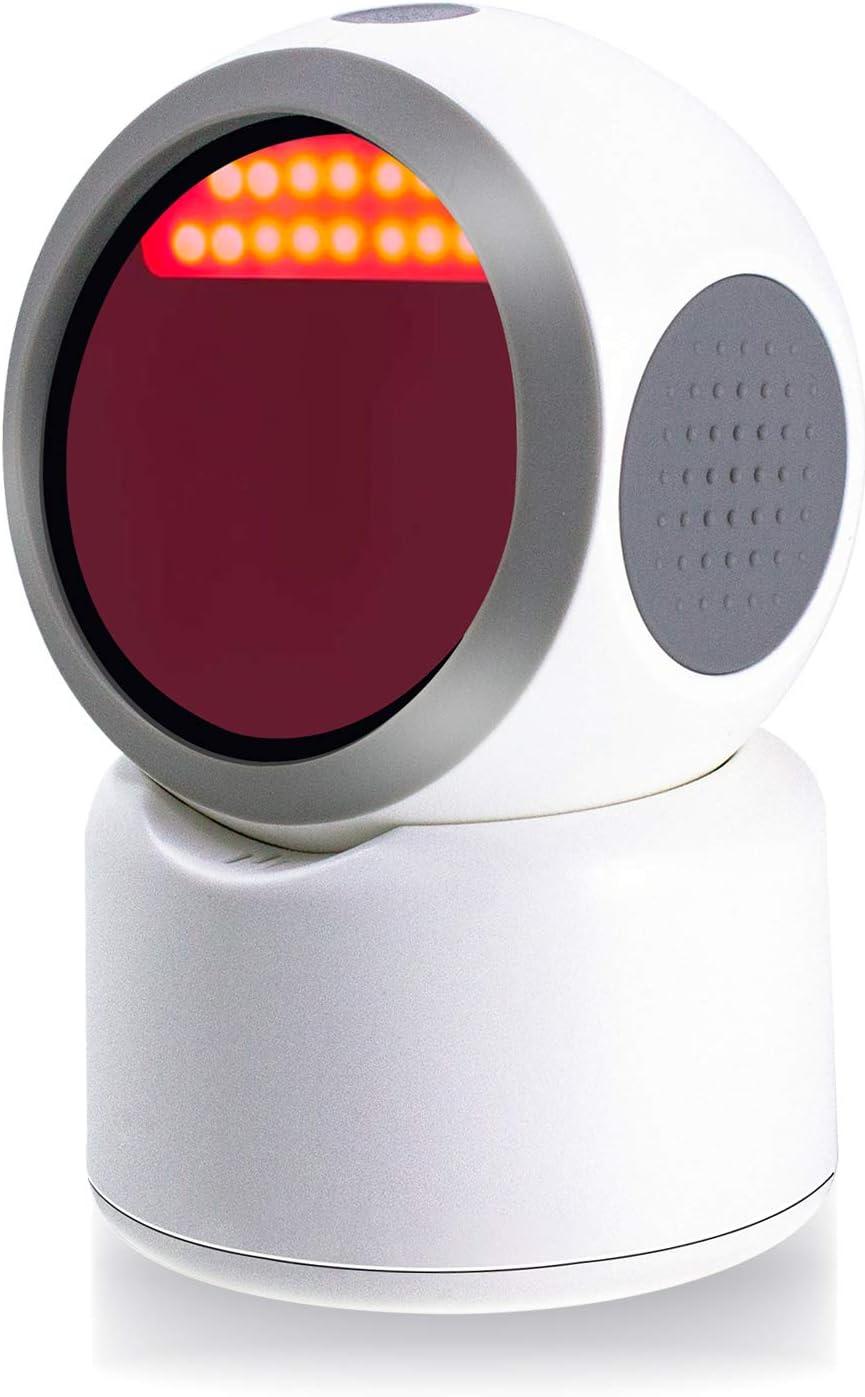 2D QR Barcode Scanner,Symcode Omnidirectional Hands-Free Automatic Barcode Reader for Mobile Payment Computer Screen ScanMeters