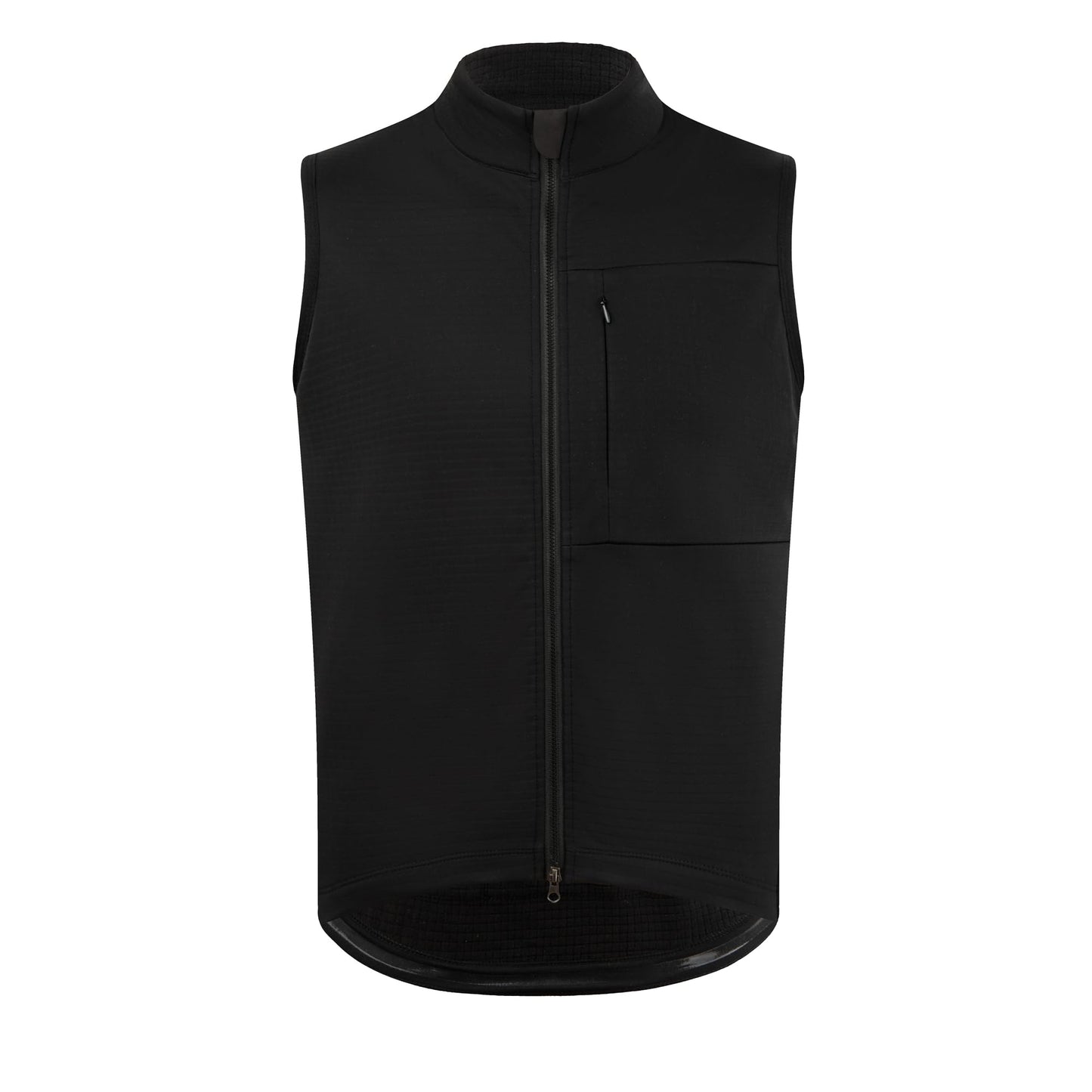 RISESBIK Men's Thermal Fleece Cycling Vest Windproof Waterproof Outerwear Cycling Jersey Bike Gilet Sleeveless Bicycle Jacket (Black, M)