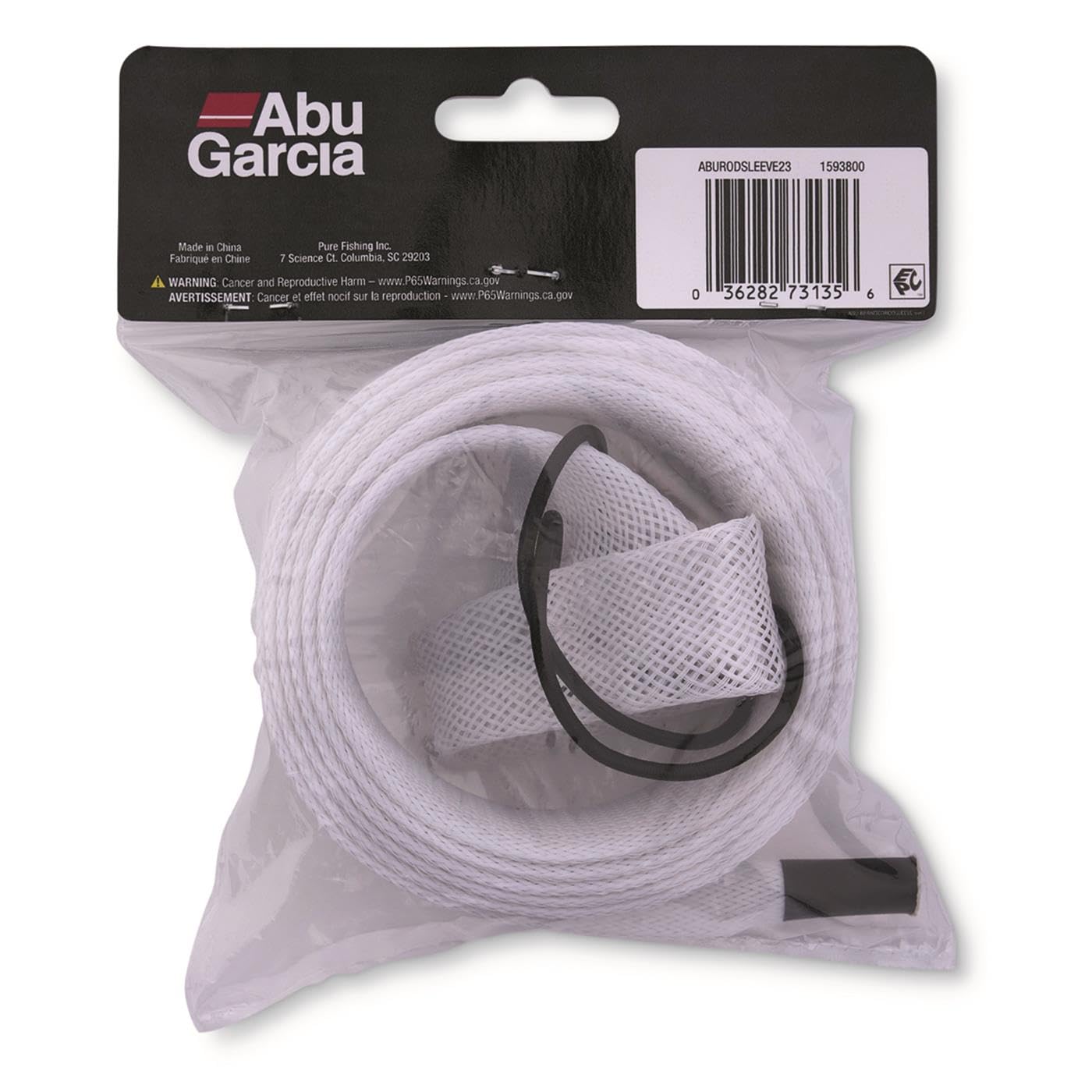 Abu Garcia® Premium Fishing Rod Sleeve, 67 in., Lightweight and Extremely Durable Woven Nylon PET Fishing Rod Cover, Reinforced Tip, Easy-Close Drawstring