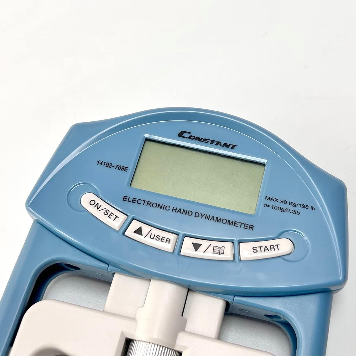Constant 200 Lbs 90 Kgs Digital Hand Dynamometer Grip Strength Measurement Meter Auto Capturing Hand Grip Power (Grey)