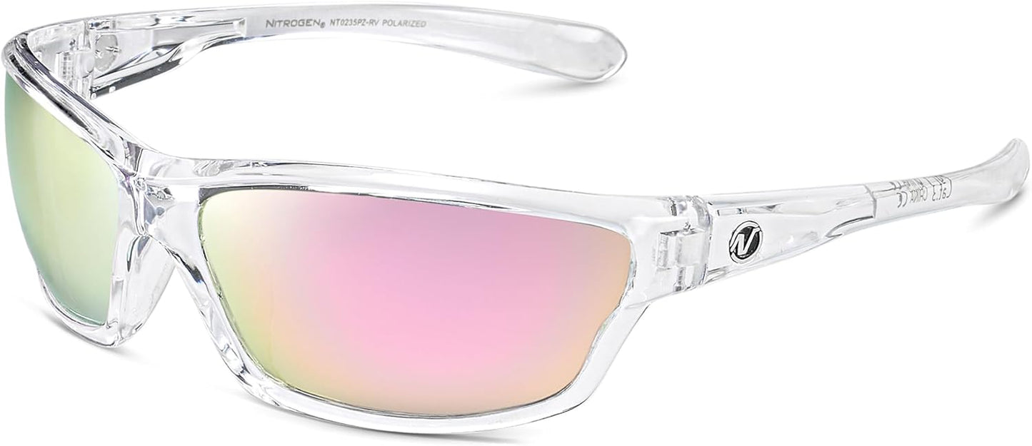 Nitrogen Polarized Wrap Around Sport Sunglasses for Men Women UV400 Driving Fishing Running Sun Glasses