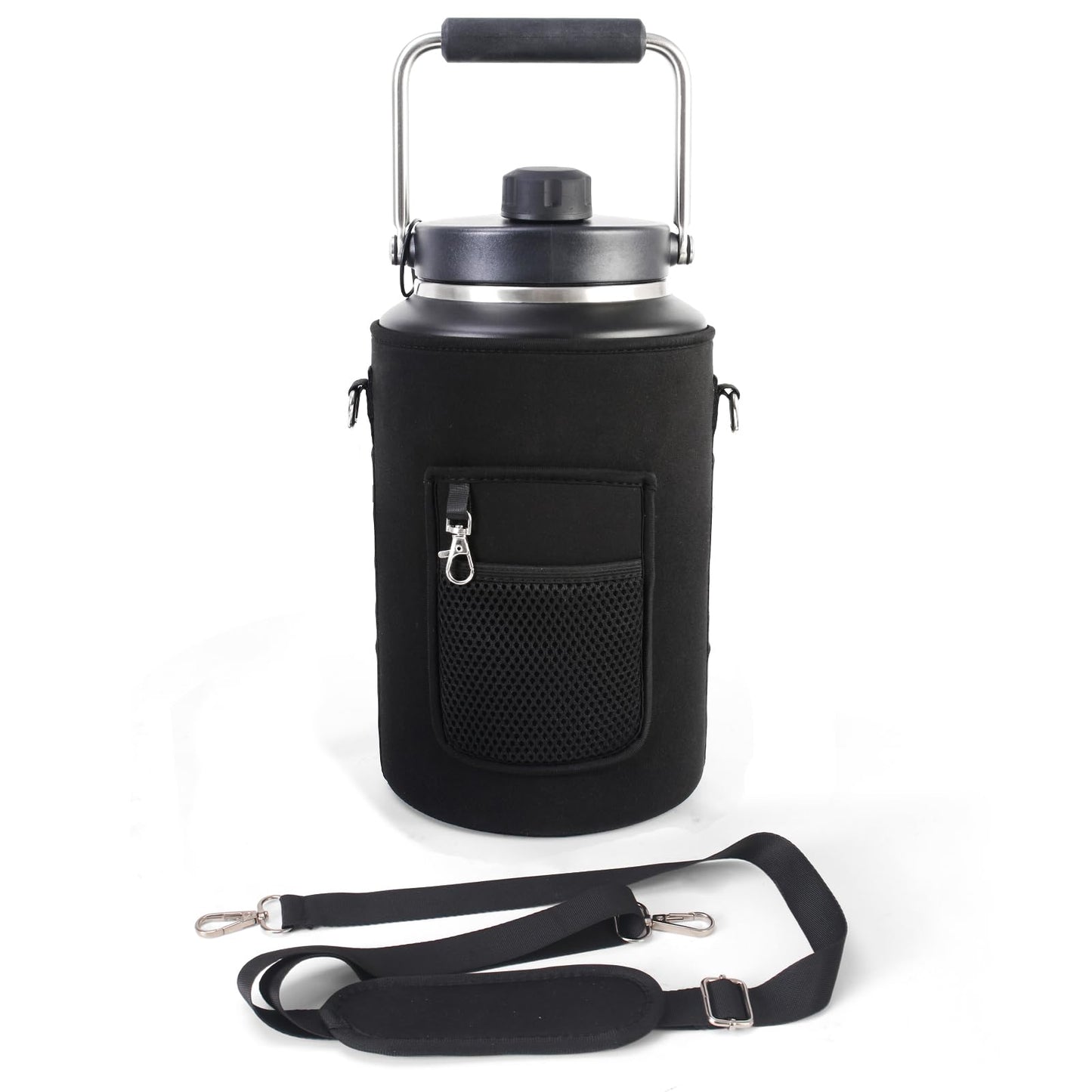 1 Gallon Jug Holder Compatible with Yeti/RTIC One Gallon Jugs, Carrier/Pouch Sleeve for Outdoor Camping, Hiking,Gym