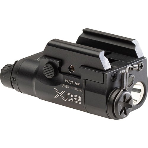 SureFire XC2-B Ultra-Compact 300 LU Pistol Light w/635nM Red Laser & T-Slot Rail Mount XC2-B-RD