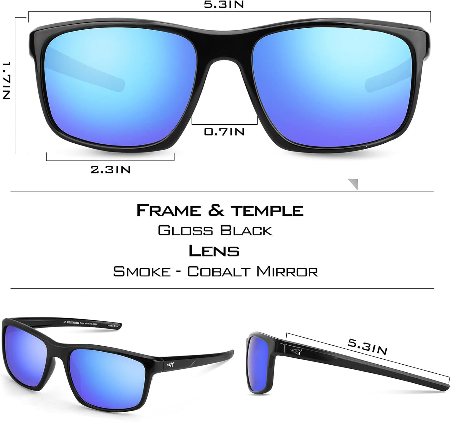 KastKing Toccoa Polarized Sport Sunglasses for Men and Women,Ideal for Driving Fishing Cycling and Running,UV Protection